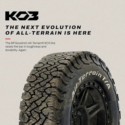 265/65R18 117/114S bf goodrich KO3 ALL-TERRAIN T/A צמיגים טויוטה לנד קרוזר החדש